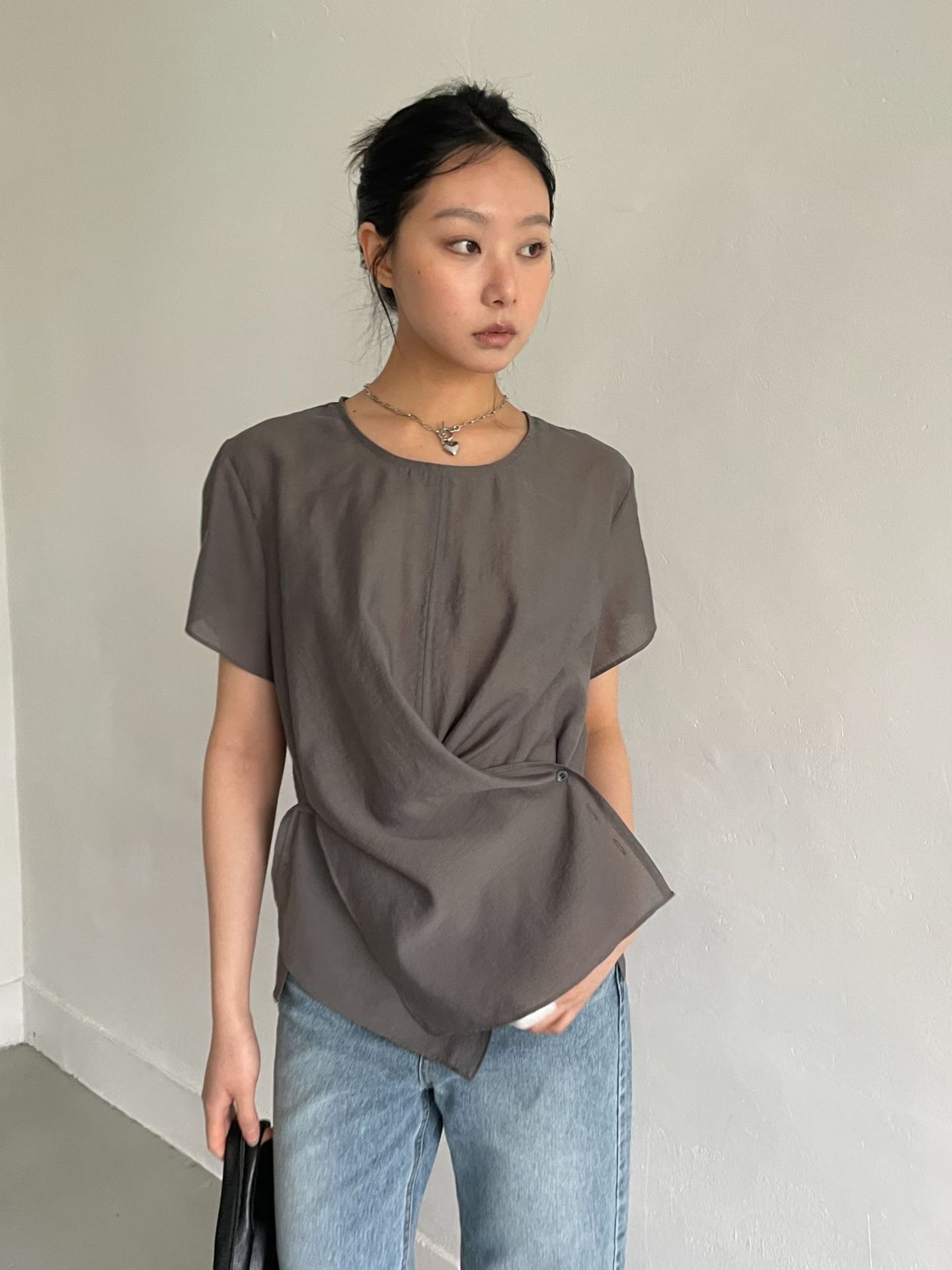AWESOME-ot韓國代購女裝新品熱賣人氣真品時尚襯衫蕾絲衫AWESOME-ot襯衫/蕾絲衫圖色1