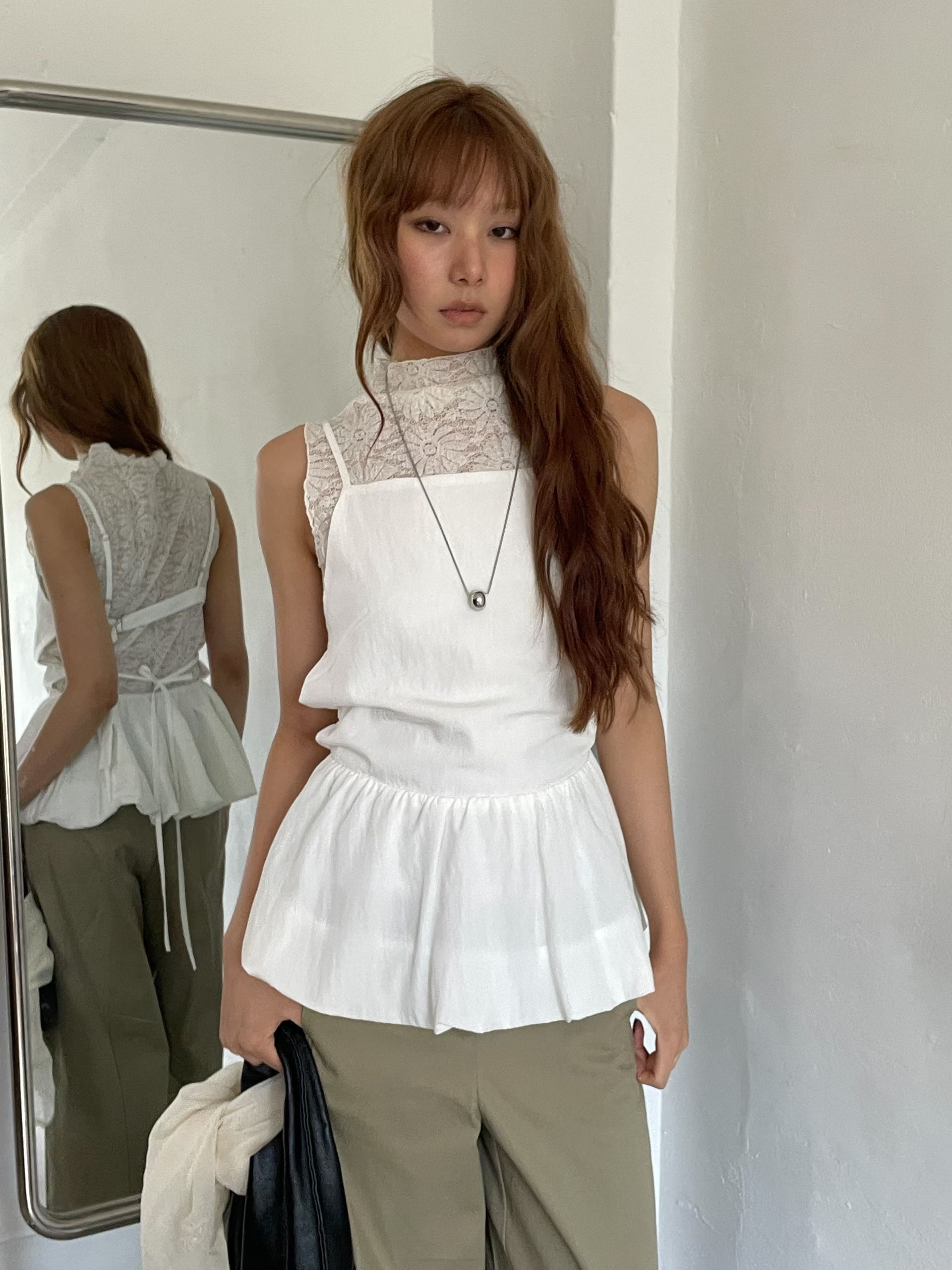 AWESOME-ot東大門實拍女士新款26春夏人氣休閑時尚吊帶背心AWESOME-ot吊帶/背心圖色2