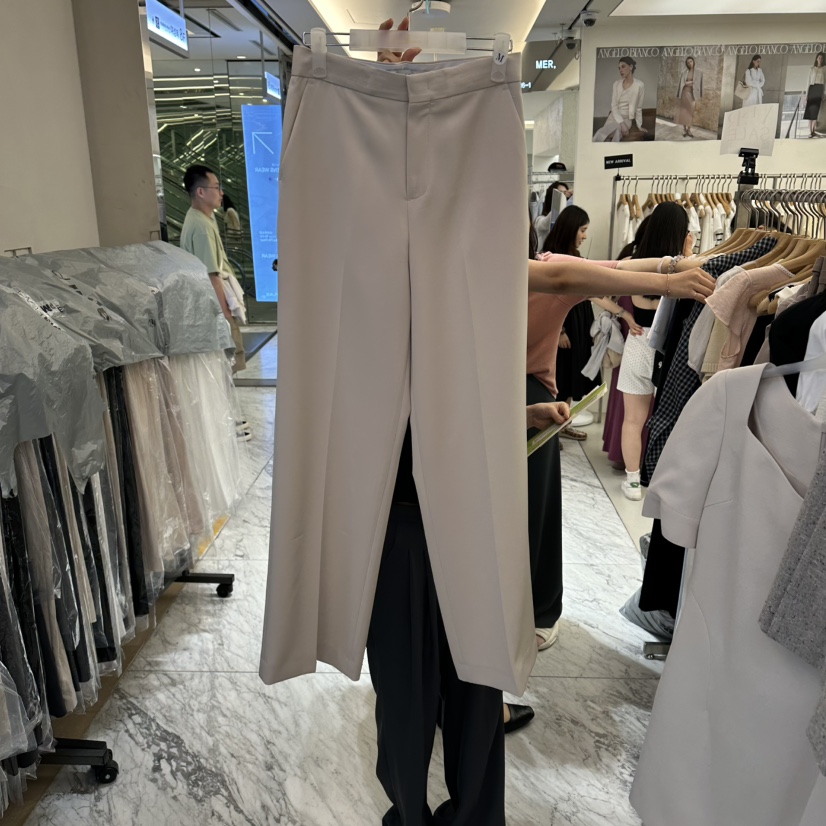 MER東大門代購女裝新款真品時尚人氣職業26春夏熱賣休閑褲MER/ANGELO BIANCO休閑褲圖色1