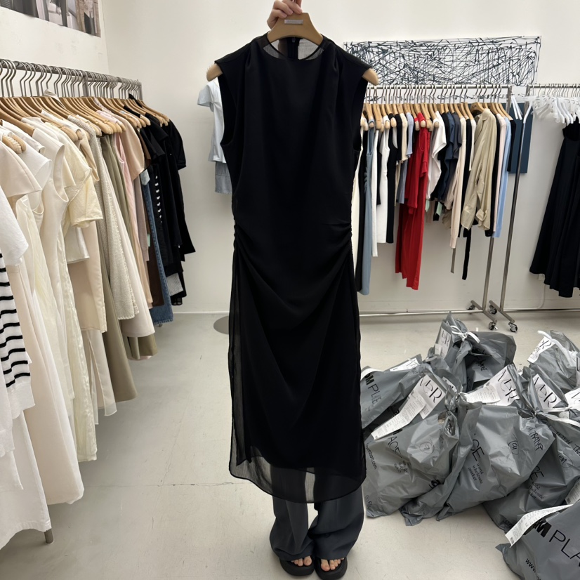 MER東大門直郵女士新款26夏季真品推薦人氣熱賣時尚連衣裙MER/ANGELO BIANCO連衣裙圖色2