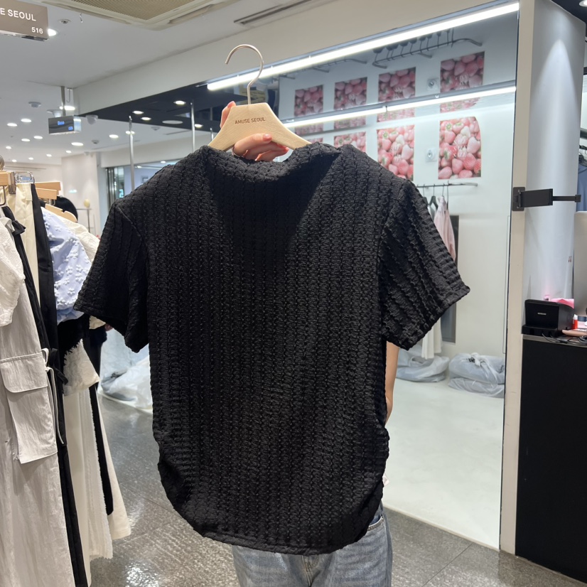 AMUSE SEOUL東大門代購女士新款真品休閑熱賣職業T恤高領AMUSE SEOULT恤圖色1