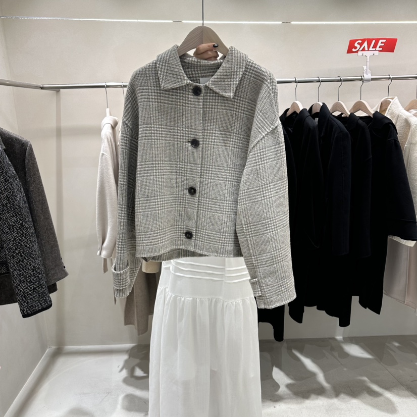 Color B東大門直郵女士新品人氣26春夏真品推薦短款大衣Color B短款大衣圖色1