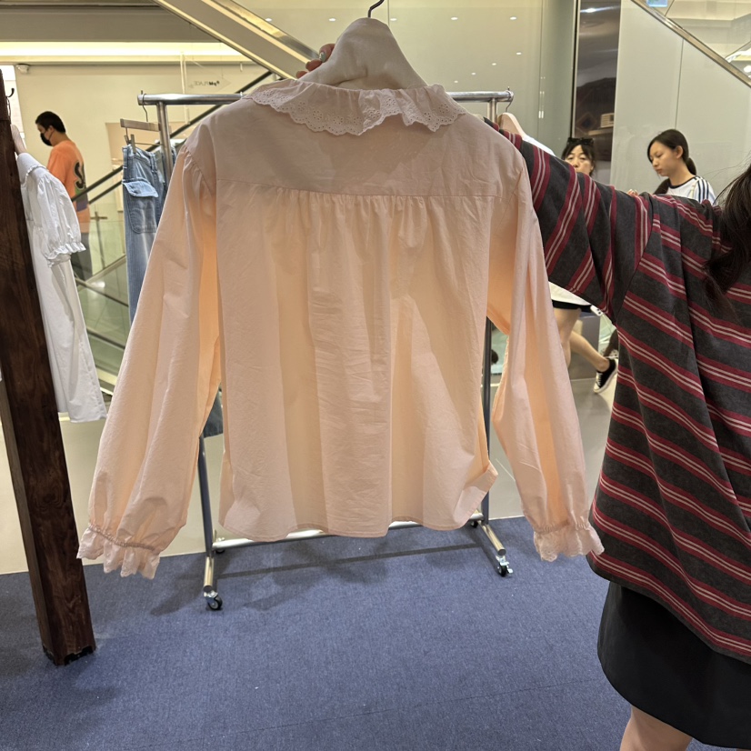 FURE韓國直郵女士新品推薦熱賣休閑時尚真品26夏季襯衫蕾絲衫FURE襯衫/蕾絲衫