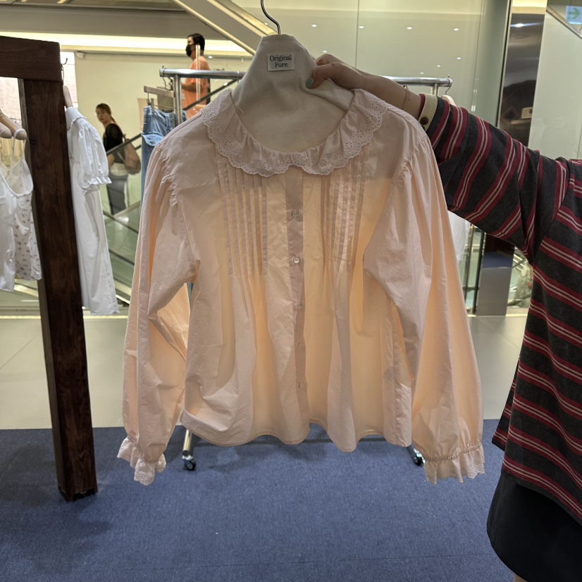 FURE韓國直郵女士新品推薦熱賣休閑時尚真品26夏季襯衫蕾絲衫FURE襯衫/蕾絲衫圖色3