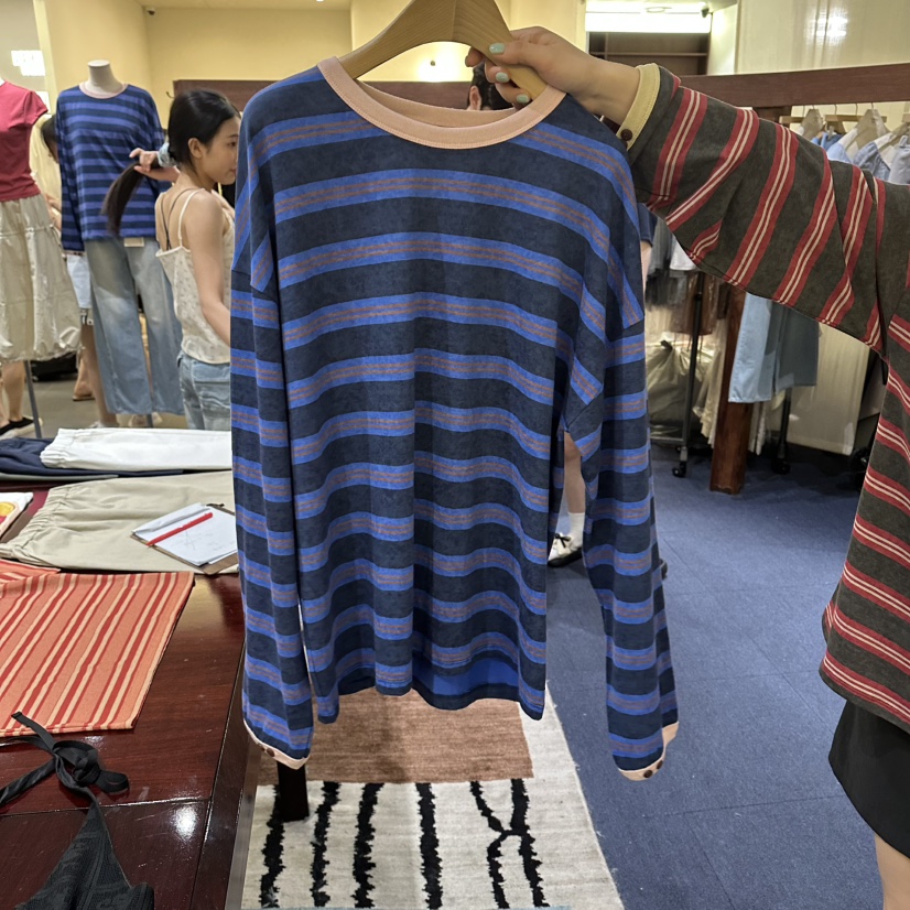 FURE東大門實拍女士新品26春夏時尚熱賣推薦休閑人氣長袖T恤FURE長袖T恤圖色3
