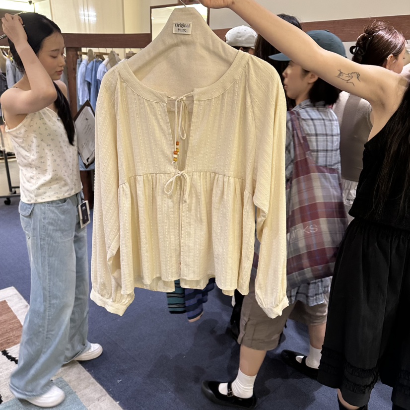 FURE東大門實拍女士新款時尚休閑真品熱賣人氣襯衫蕾絲衫FURE襯衫/蕾絲衫圖色2