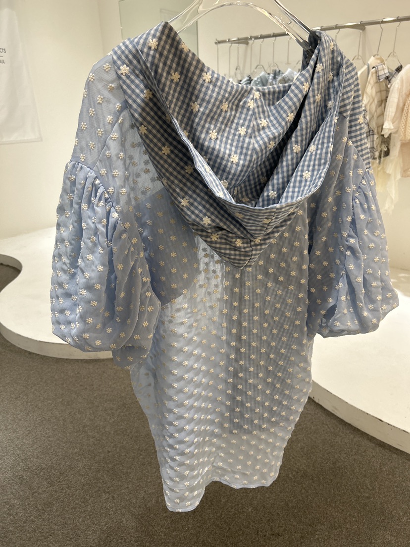 ECHOPARTY韓國代購女士新品26春夏真品熱賣襯衫蕾絲衫連帽衫ECHOPARTY襯衫/蕾絲衫