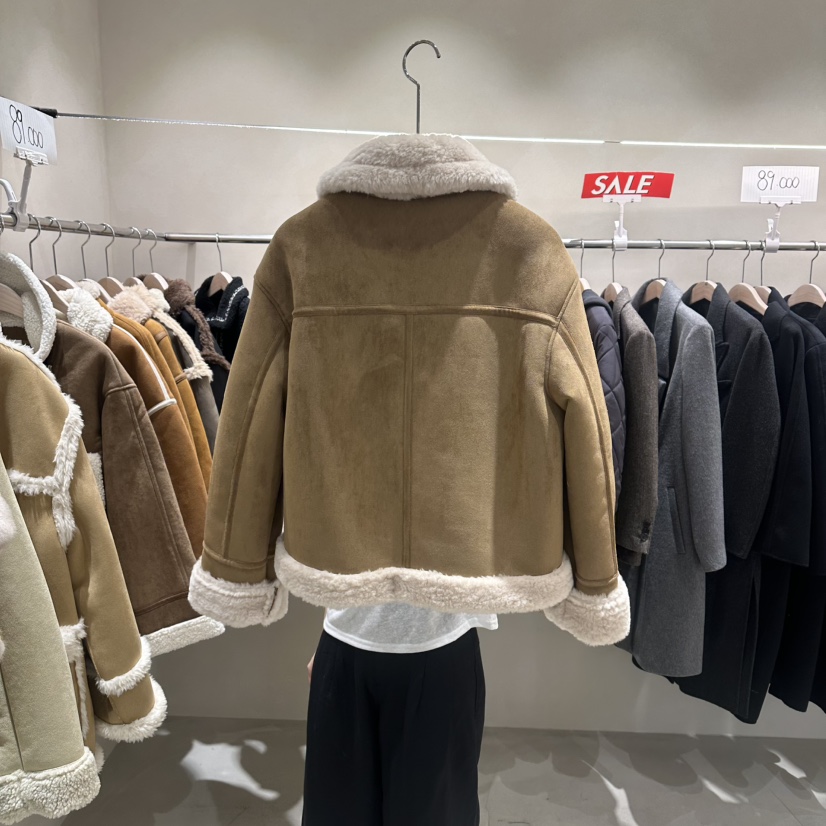Color B韓國代購女士新品26春夏熱賣推薦休閑真品短款大衣Color B短款大衣