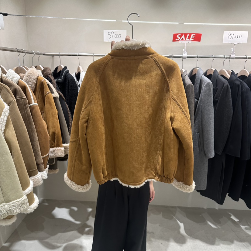 Color B韓國代購女裝新品時尚26春夏熱賣真品休閑短款大衣Color B短款大衣