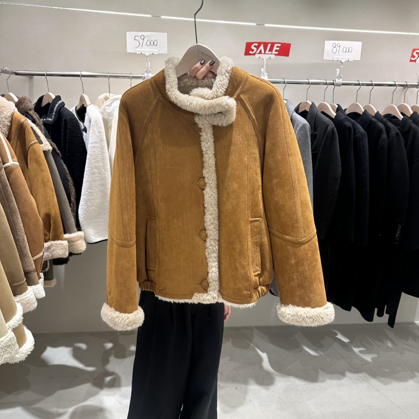 Color B韓國代購女裝新品時尚26春夏熱賣真品休閑短款大衣Color B短款大衣圖色1