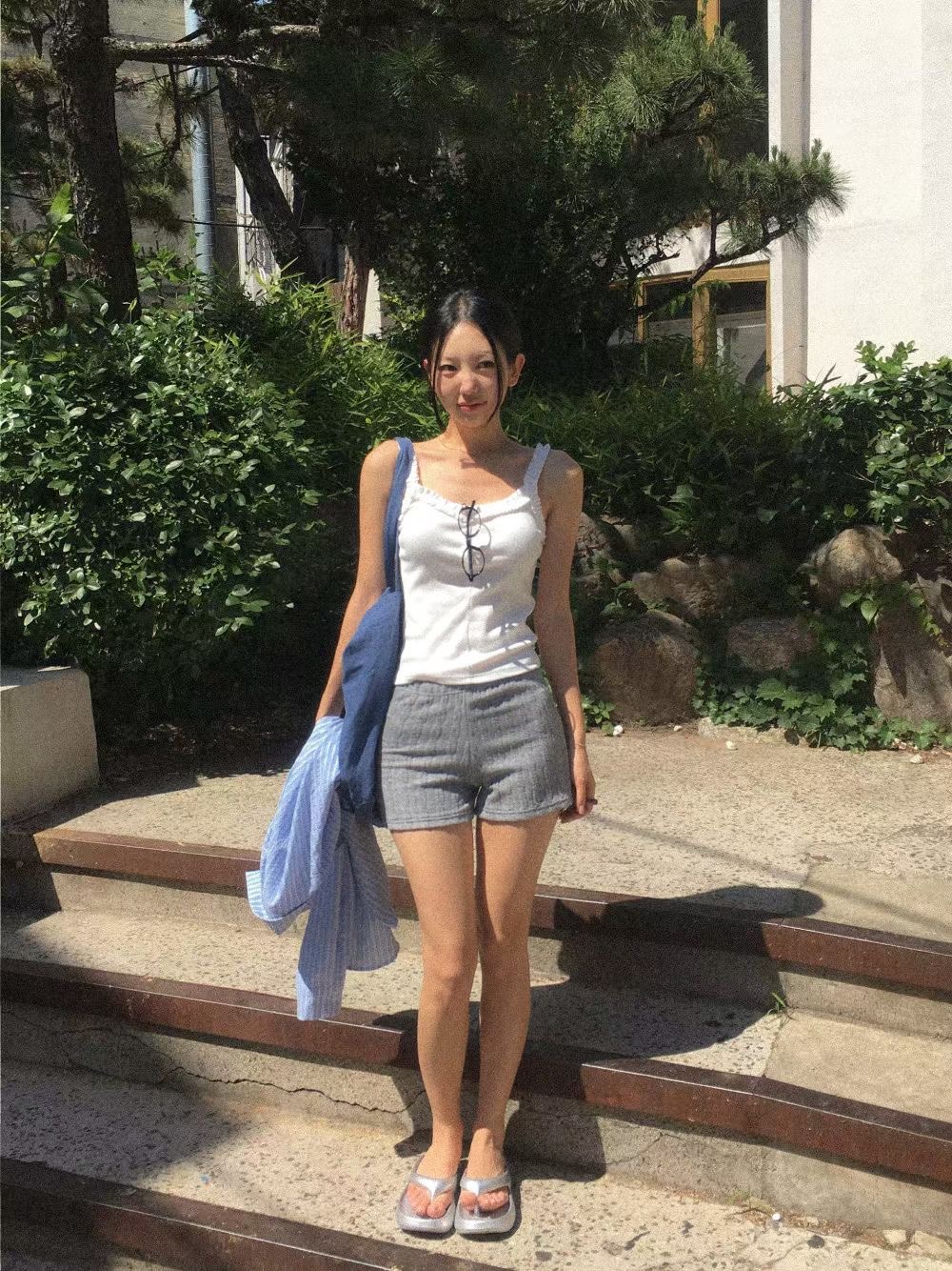 MAYFLOWER東大門直郵女裝新款26春夏推薦真品吊帶背心褶邊MAYFLOWER吊帶/背心