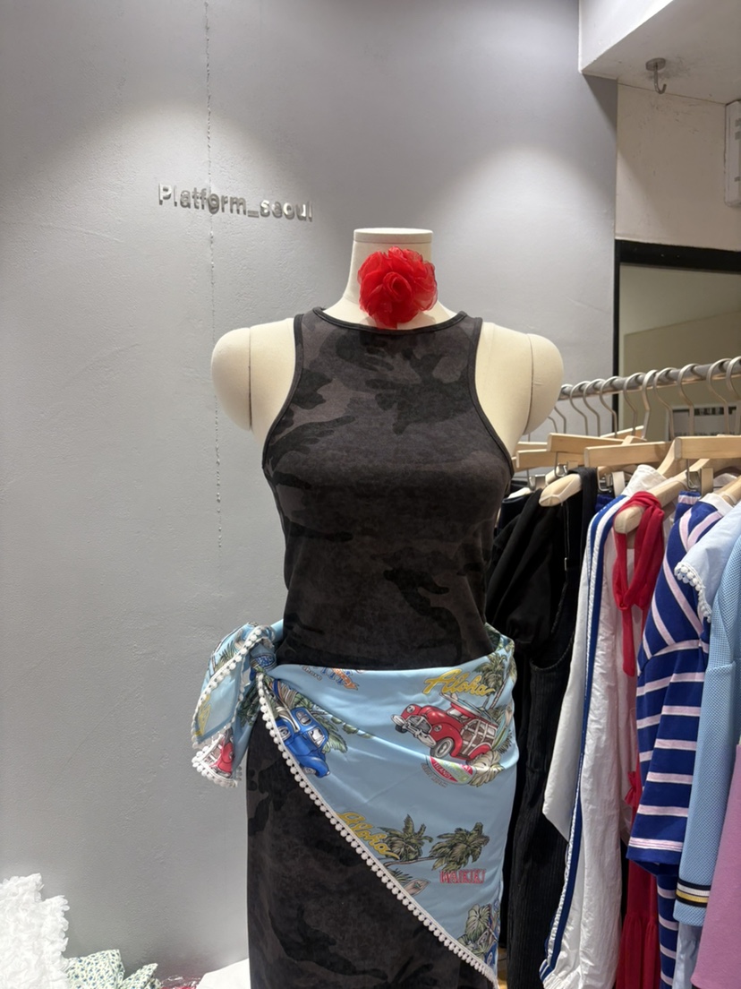 PLATFORM-L韓國代購女士新款職業熱賣真品推薦吊帶背心鴨PLATFORM吊帶/背心