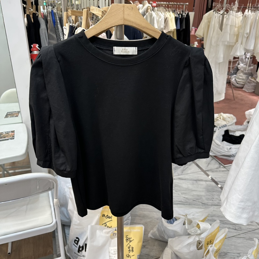 ABLESTUDIO東大門實拍女士新品熱賣人氣職業26春夏時尚T恤ABLESTUDIOT恤圖色2