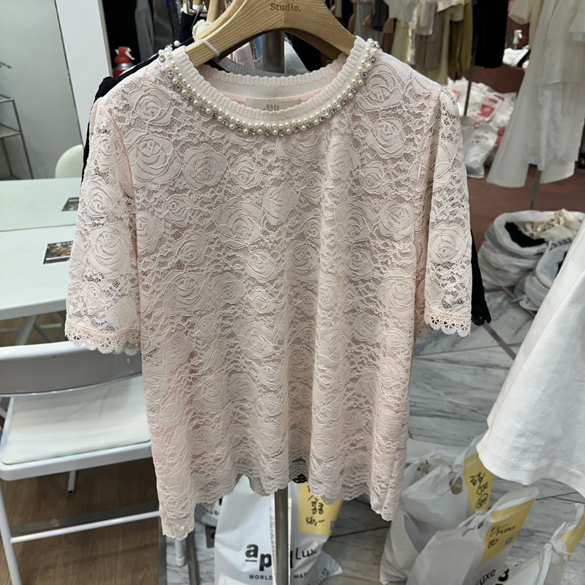 ABLESTUDIO韓國代購女士新品人氣職業真品熱賣襯衫蕾絲衫ABLESTUDIO襯衫/蕾絲衫圖色1