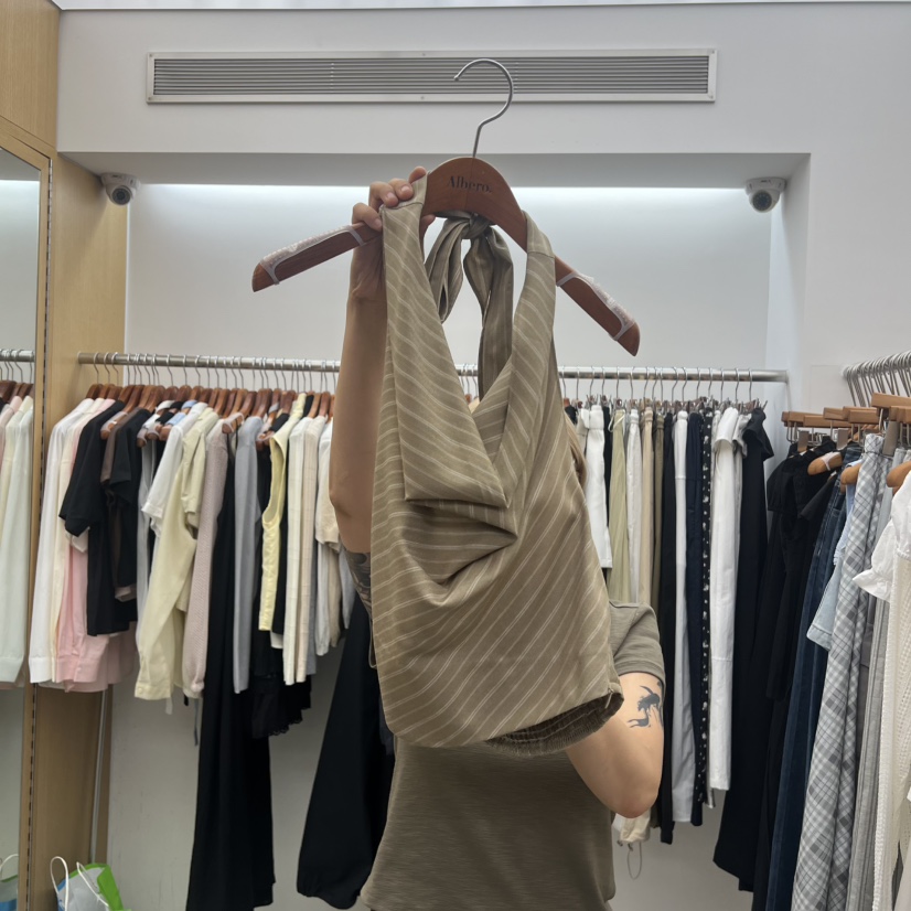 DRESS ROOM韓國代購女裝新品人氣26春夏時尚吊帶背心條紋DRESS ROOM吊帶/背心圖色3