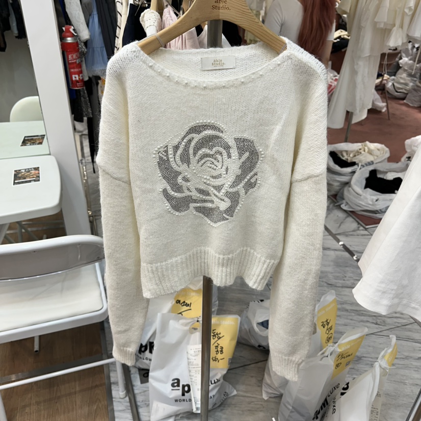ABLESTUDIO韓國代購女士新品真品推薦職業休閑時尚熱賣毛衣ABLESTUDIO毛衣圖色1
