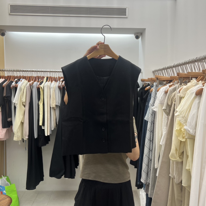 DRESS ROOM韓國代購女士新品26春夏休閑推薦人氣時尚馬甲DRESS ROOM馬甲圖色1