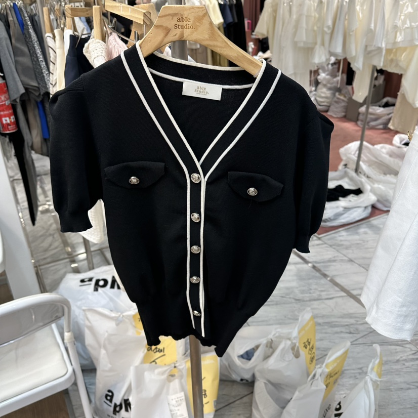 ABLESTUDIO東大門實拍女裝新款推薦真品熱賣26春夏針織衫ABLESTUDIO針織衫圖色1