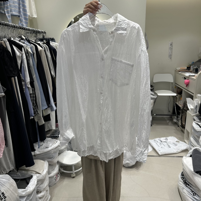 AT THE END東大門實拍女士新款熱賣時尚人氣襯衫蕾絲衫AT THE END襯衫/蕾絲衫圖色2