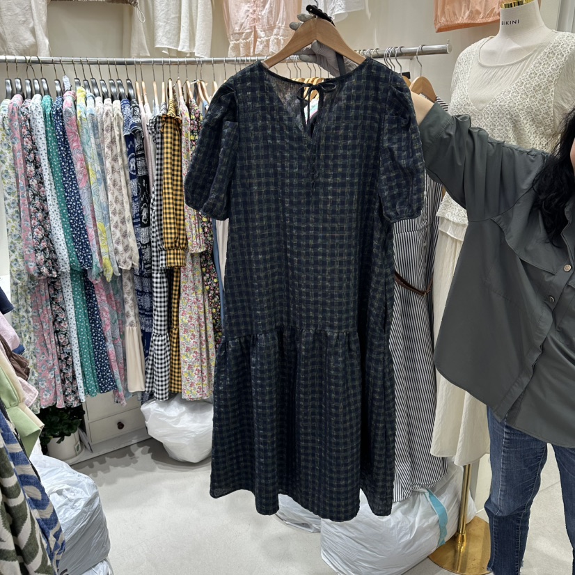 BIKINI東大門代購女士新款26春夏真品推薦熱賣連衣裙含腰帶BIKINI連衣裙