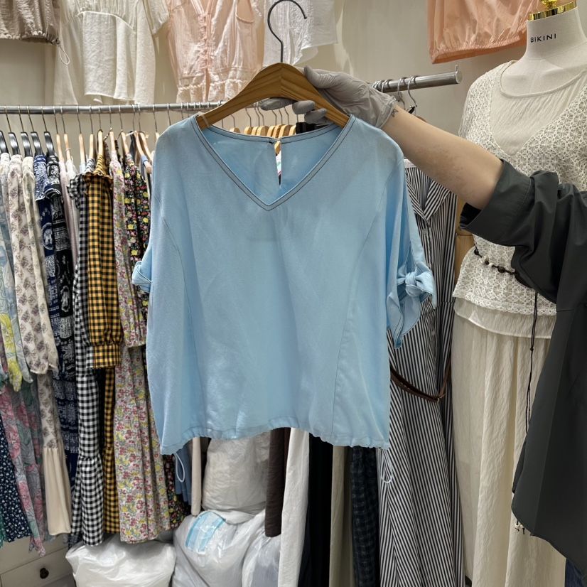 BIKINI東大門直郵女士新品推薦休閑人氣熱賣職業襯衫蕾絲衫BIKINI襯衫/蕾絲衫圖色2