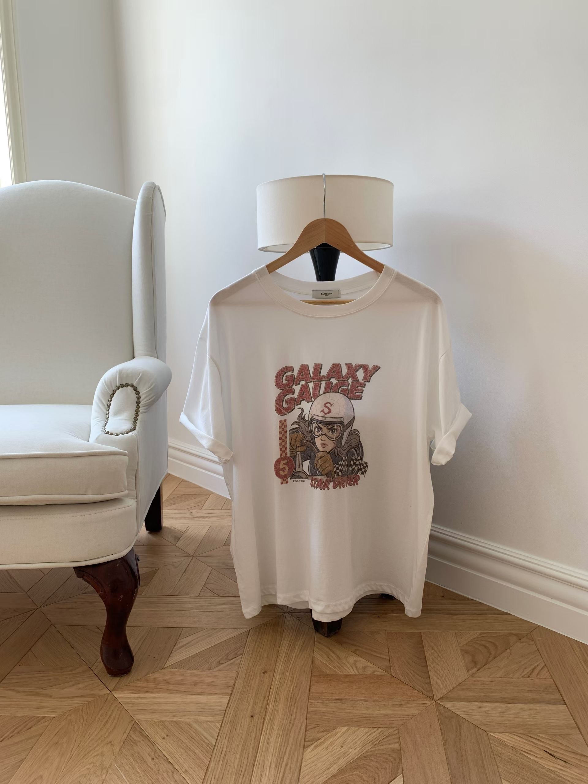 BABY SALON韓國直郵女裝新款26夏季熱賣休閑真品推薦T恤BABY SALONT恤圖色2