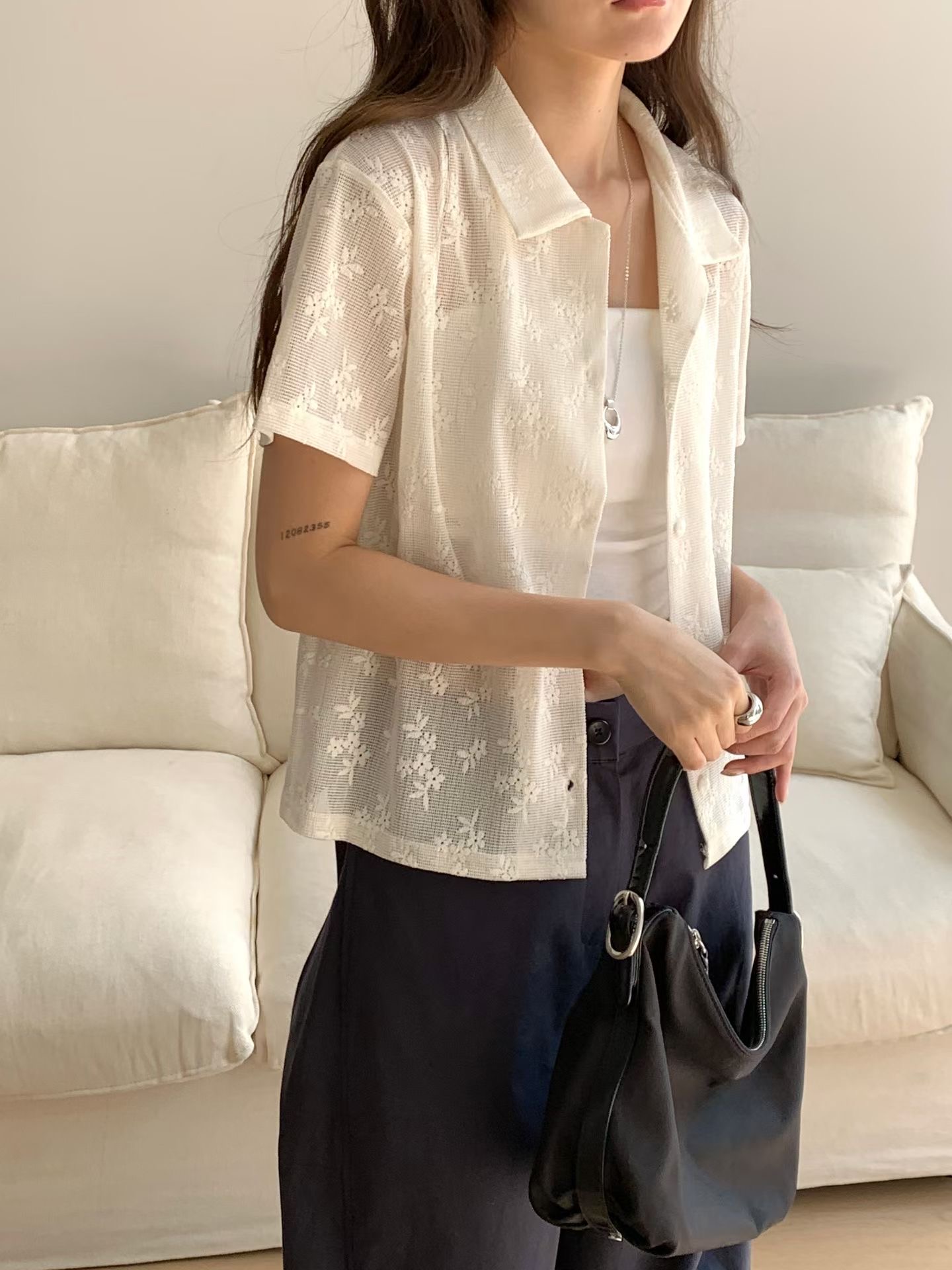 BABY SALON東大門代購女裝新品真品職業人氣時尚襯衫蕾絲衫BABY SALON襯衫/蕾絲衫