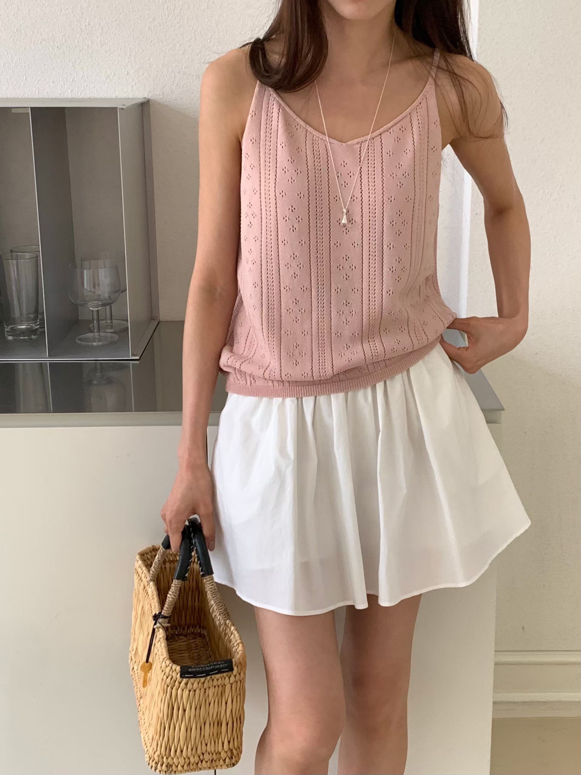 BABY SALON東大門實拍女士新款熱賣職業人氣休閑吊帶背心BABY SALON吊帶/背心