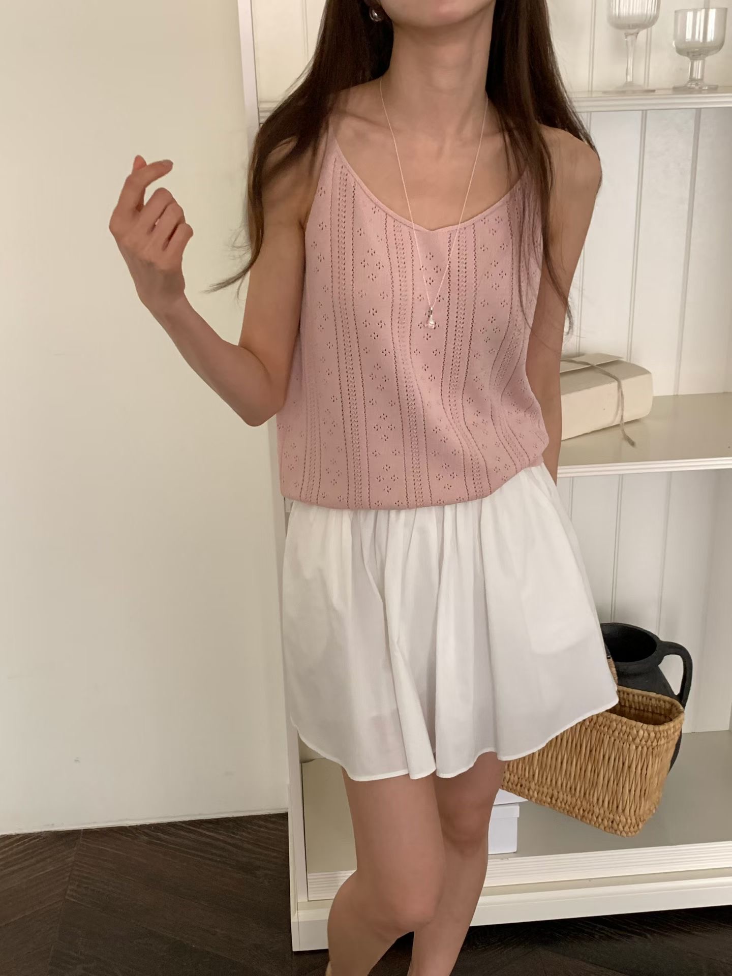 BABY SALON東大門實拍女士新款熱賣職業人氣休閑吊帶背心BABY SALON吊帶/背心圖色2