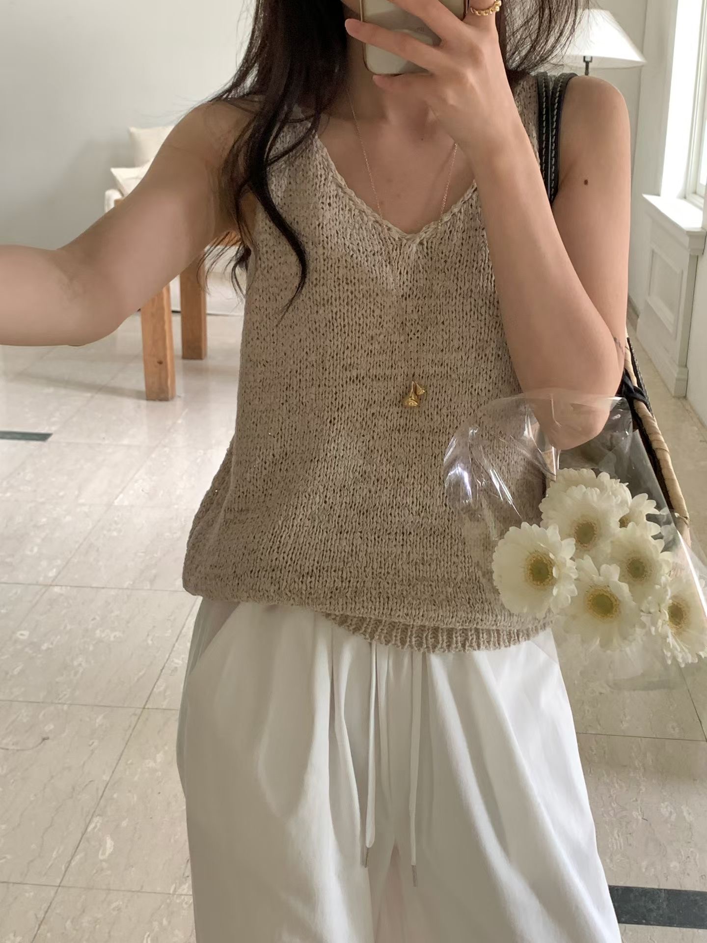 BABY SALON東大門代購女士新品熱賣26春夏休閑職業吊帶背心BABY SALON吊帶/背心