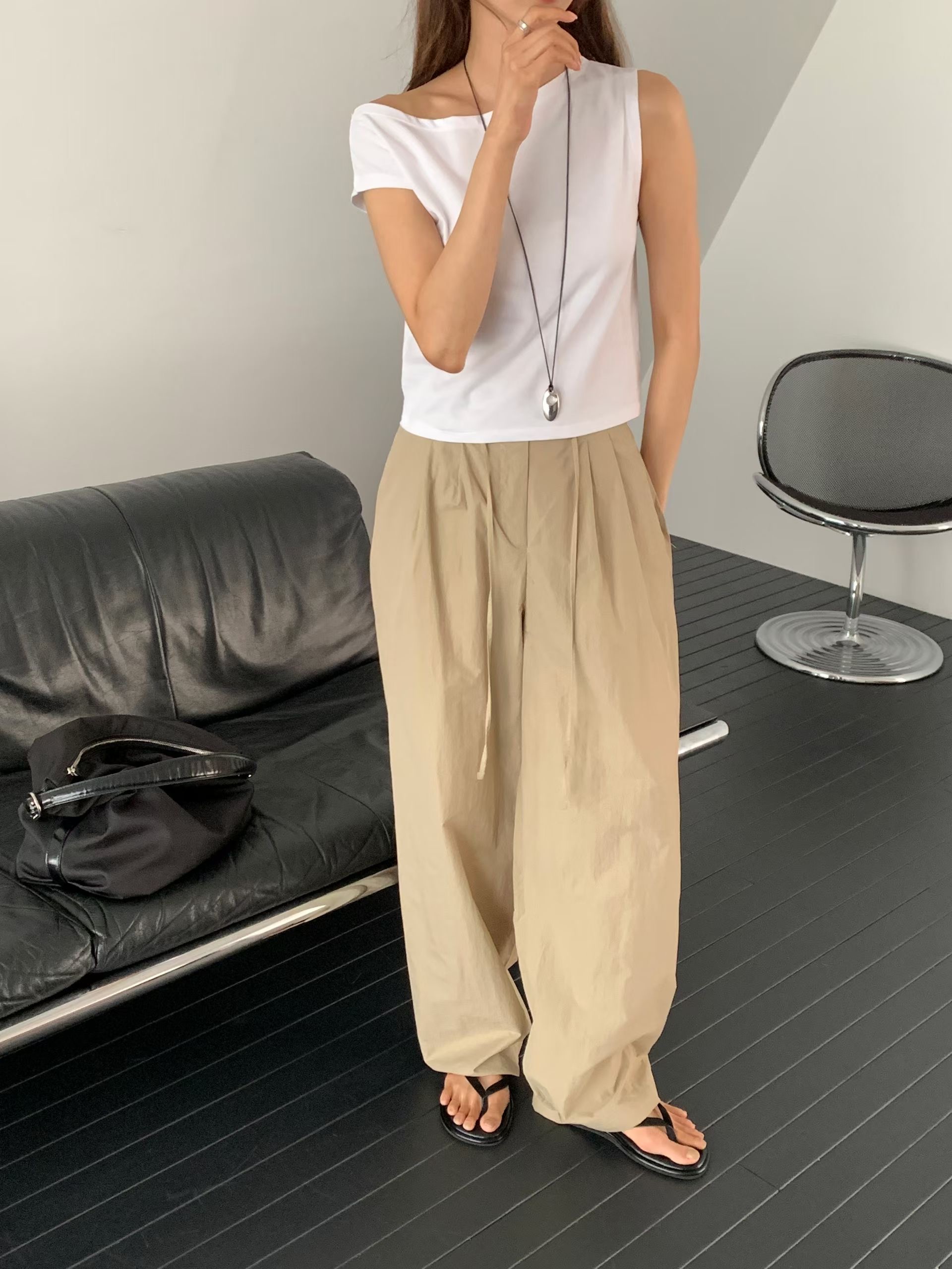 BABY SALON東大門直郵女士新品熱賣26夏季休閑時尚休閑褲BABY SALON休閑褲