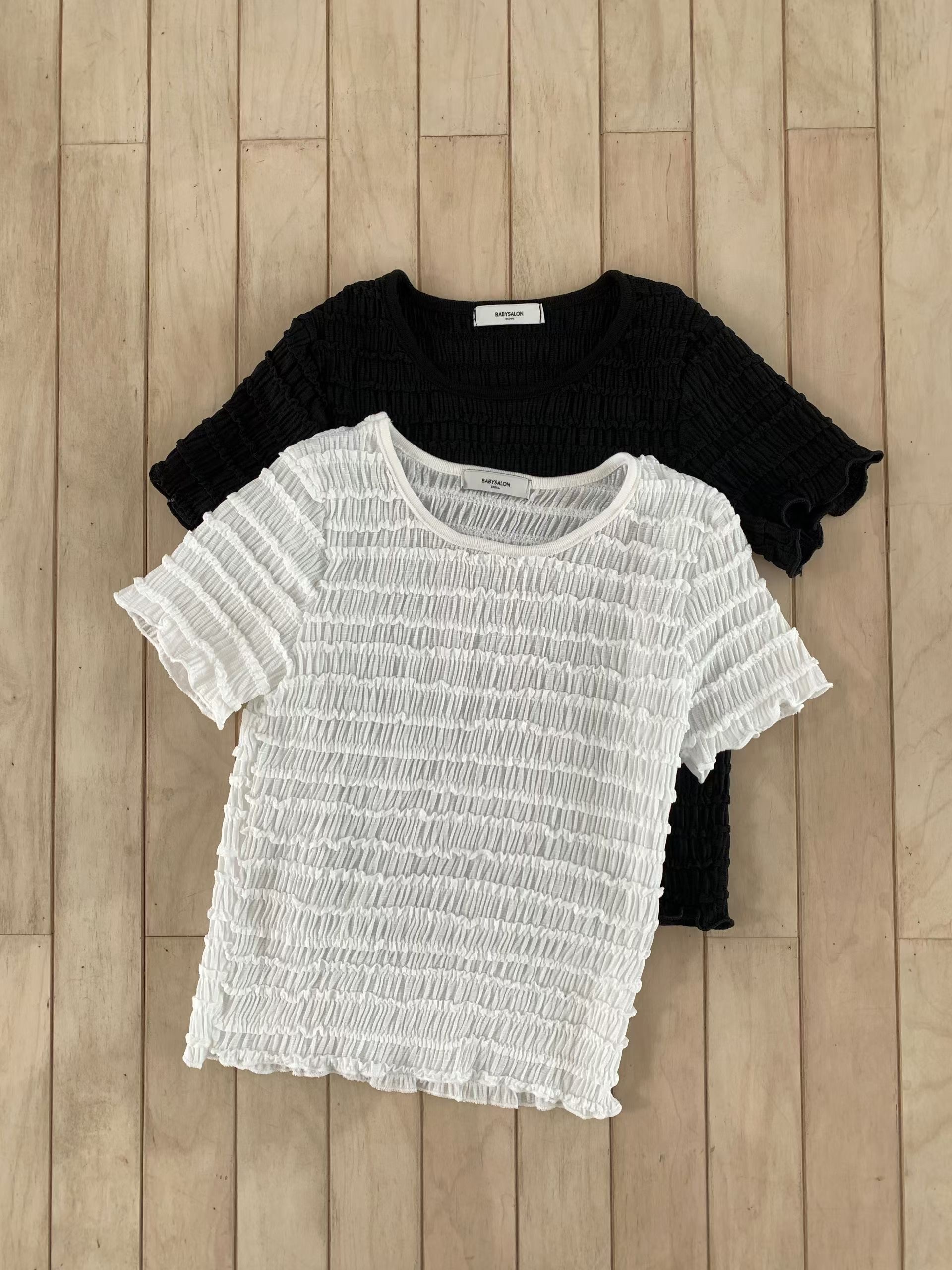 BABY SALON韓國代購女裝新品26夏季推薦真品熱賣襯衫蕾絲衫BABY SALON襯衫/蕾絲衫圖色2上一色