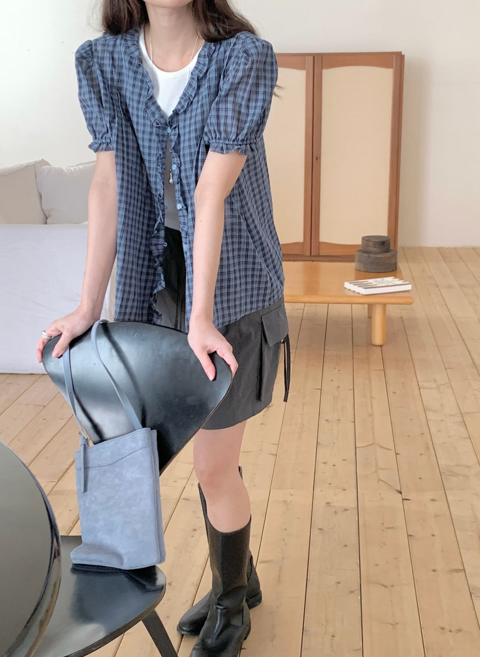 ONEMORETHING/GAMGAK韓國代購女裝新款推薦人氣襯衫蕾絲衫ONEMORETHING/GAMGAK襯衫/蕾絲衫
