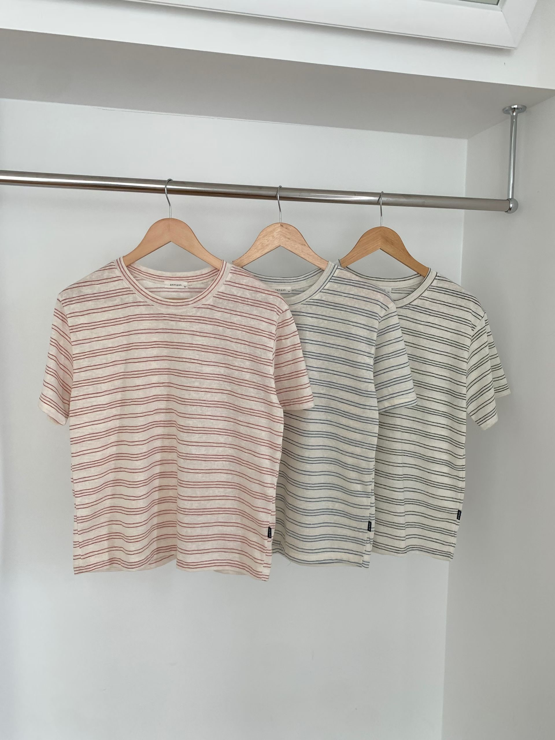 ONEMORETHING/GAMGAK東大門實拍女士新品休閑時尚真品T恤GAMGAK/NEMORETHINGT恤圖色2左二色