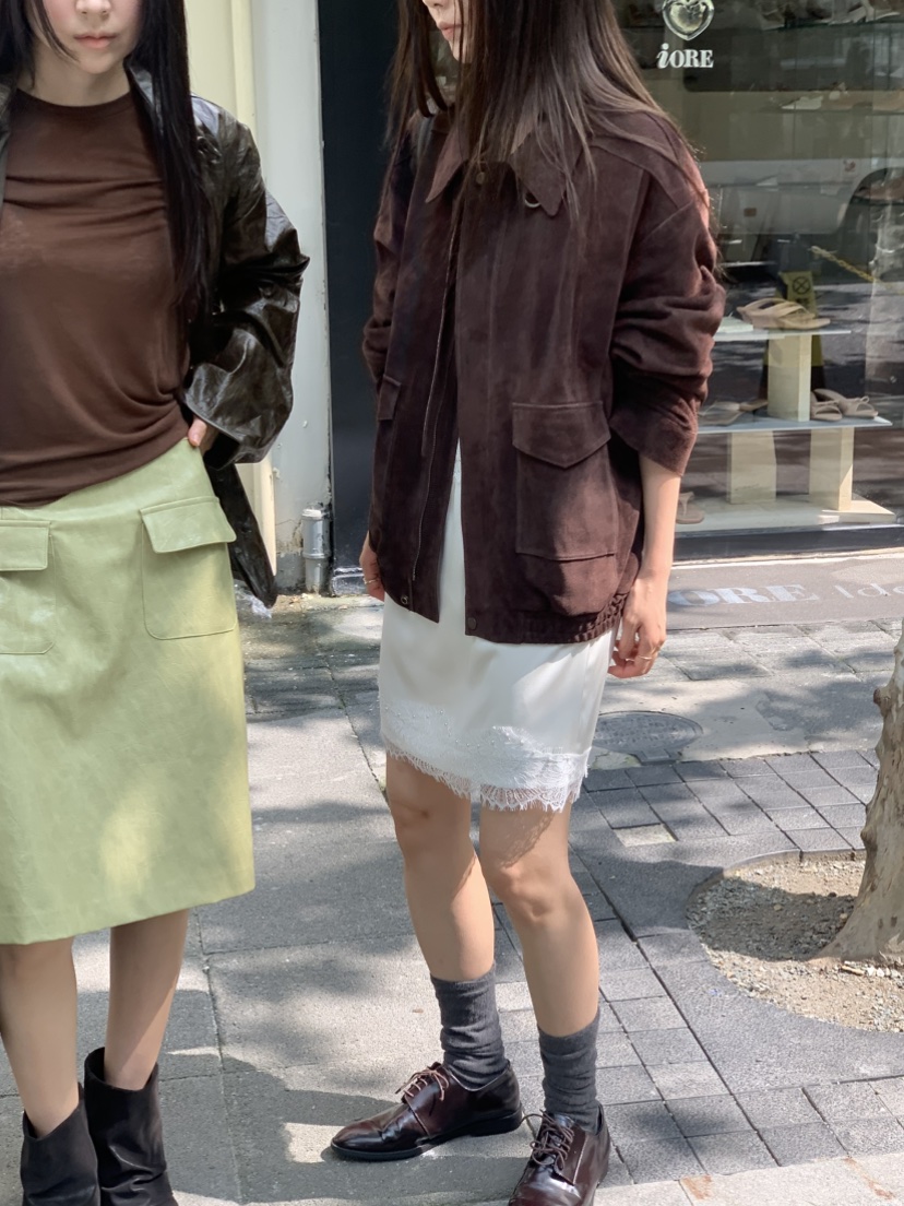 TIZZI韓國直郵女裝新款真品26春夏職業休閑推薦人氣夾克豬皮TIZZI夾克