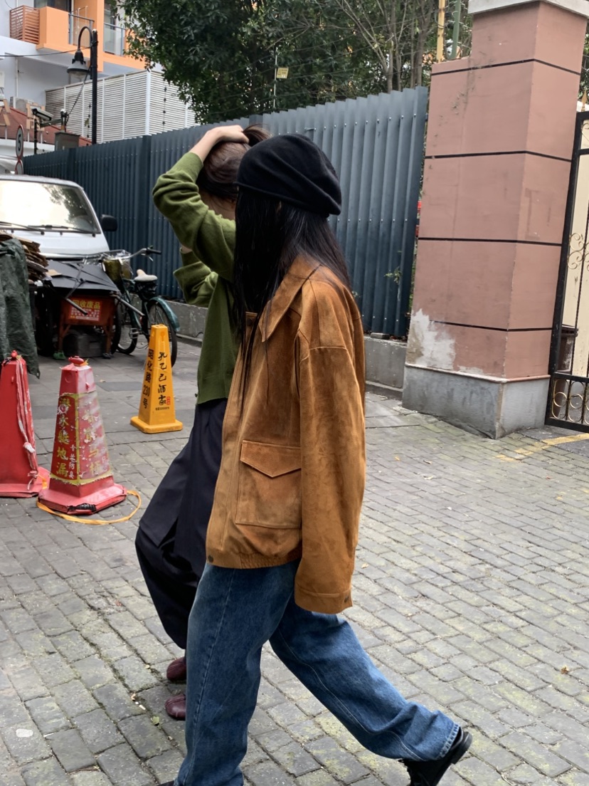 TIZZI韓國直郵女裝新款真品26春夏職業休閑推薦人氣夾克豬皮TIZZI夾克