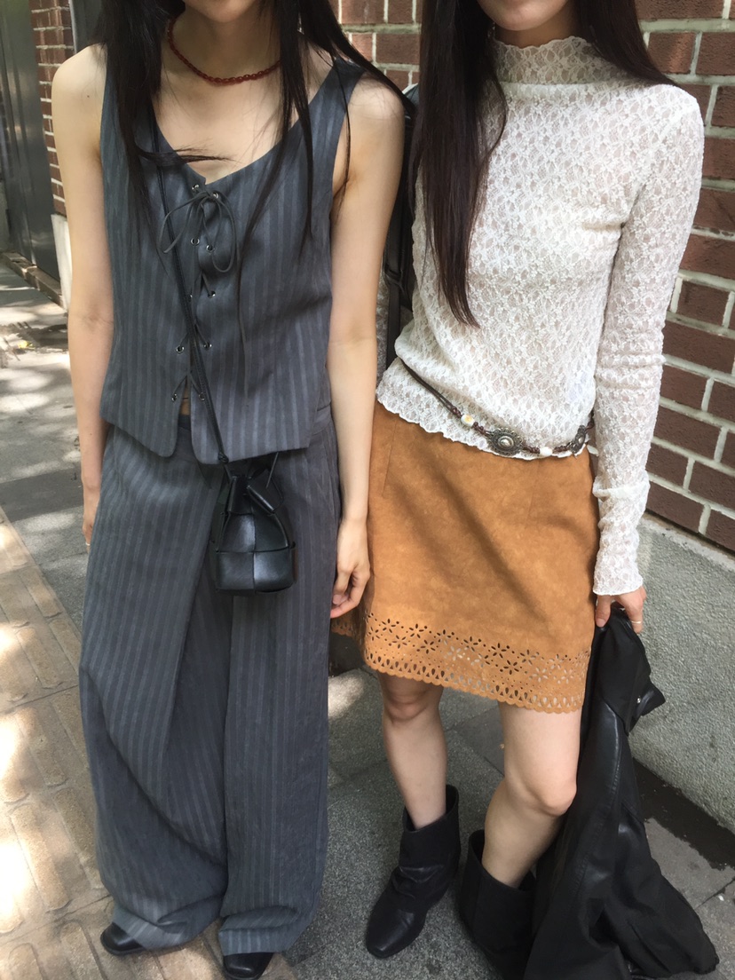 TIZZI韓國代購女裝新款休閑人氣推薦真品職業半身裙中短裙TIZZI半身裙/中短裙