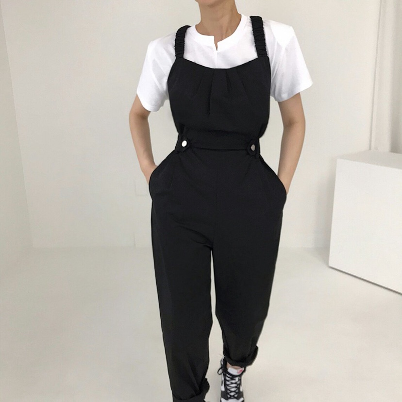 2TWO MOON韓國代購女裝新款推薦時尚職業熱賣休閑連體褲2TWO MOON連體褲