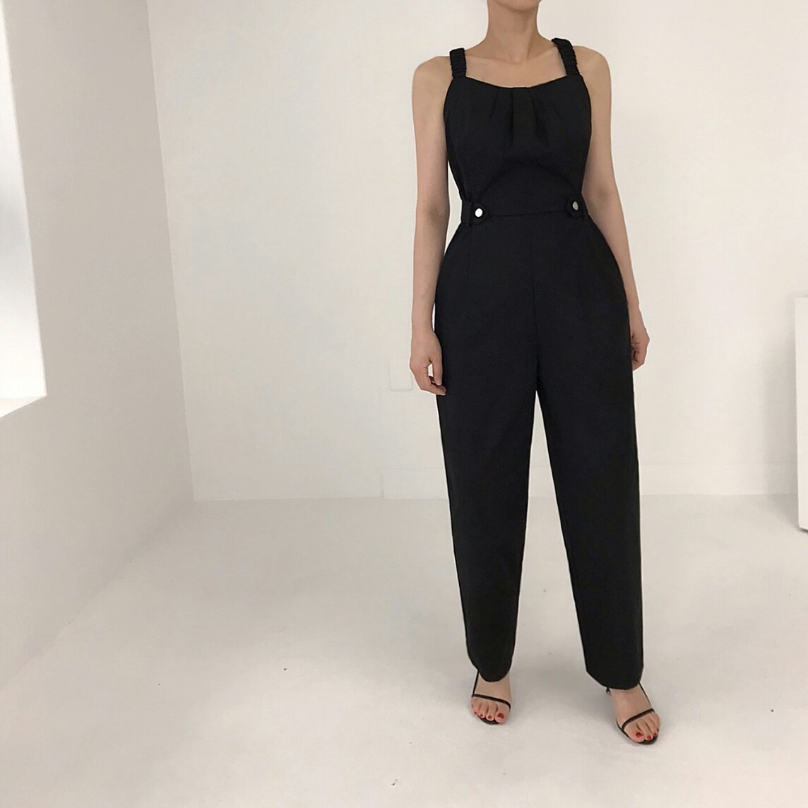 2TWO MOON韓國代購女裝新款推薦時尚職業熱賣休閑連體褲2TWO MOON連體褲圖色1