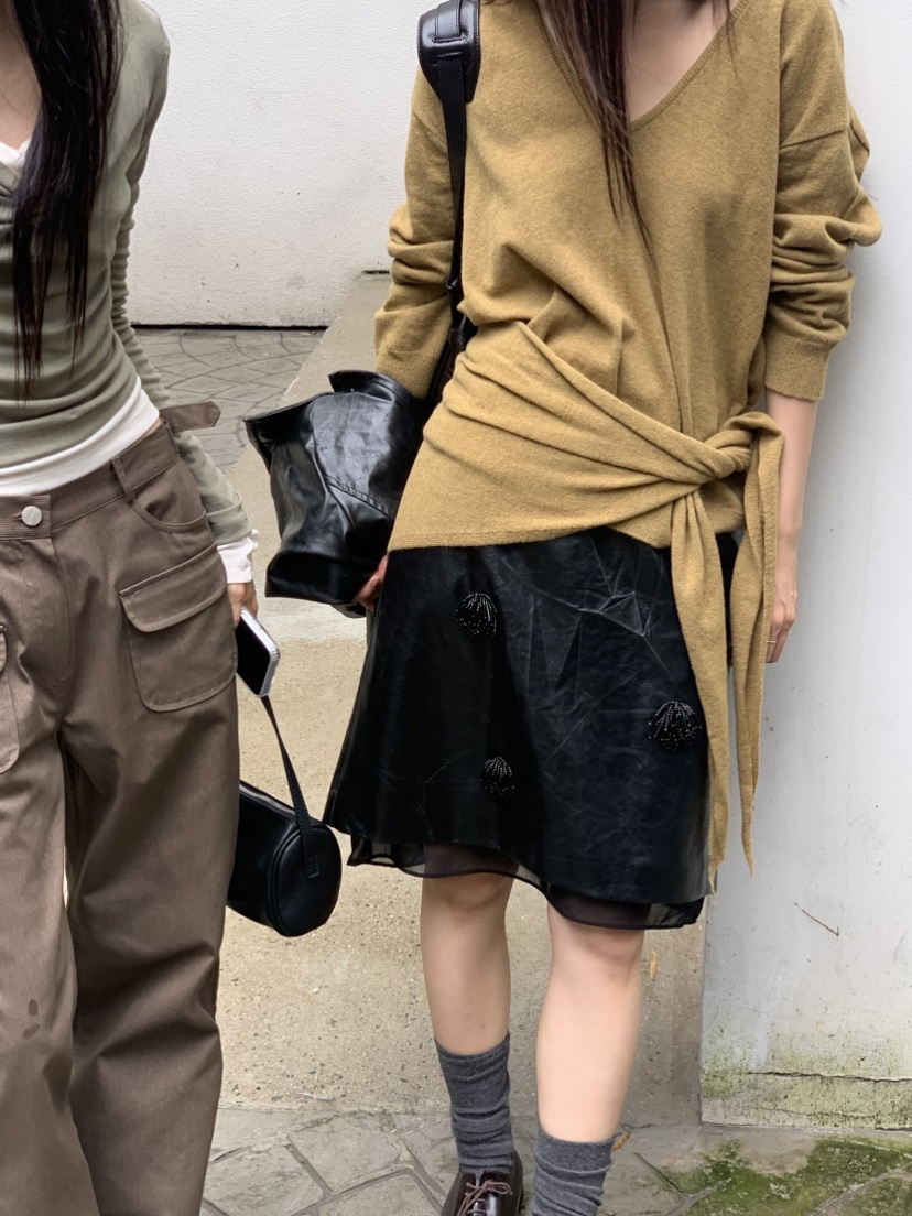 TIZZI東大門代購女士新款職業人氣真品26春夏半身裙中短裙TIZZI半身裙/中短裙