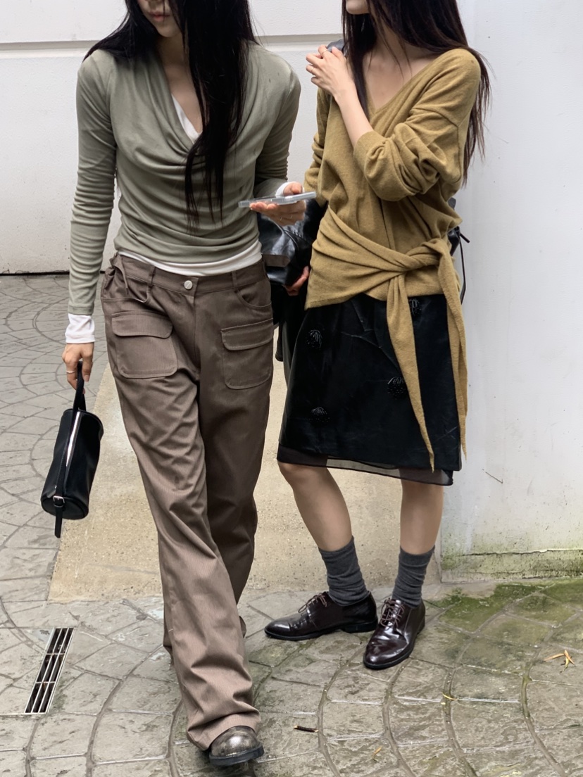 TIZZI東大門代購女士新款職業人氣真品26春夏半身裙中短裙TIZZI半身裙/中短裙