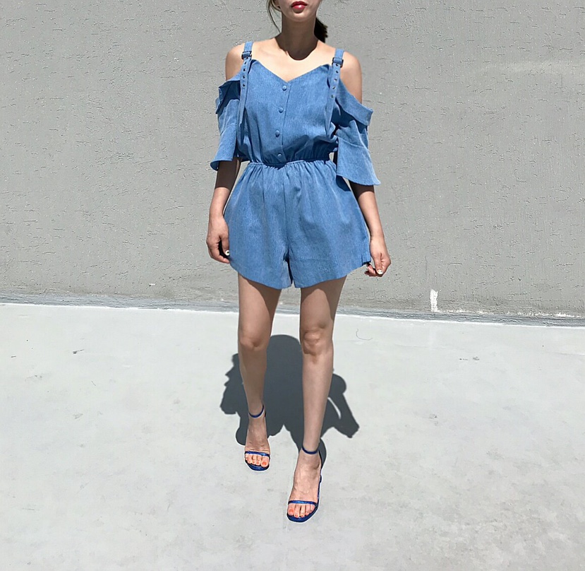 2TWO MOON韓國直郵女士新款26春夏人氣時尚真品職業連體褲2TWO MOON連體褲