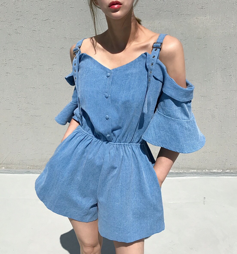 2TWO MOON韓國直郵女士新款26春夏人氣時尚真品職業連體褲2TWO MOON連體褲
