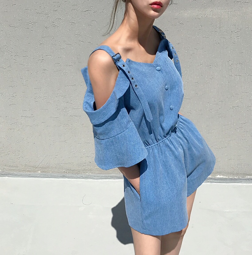 2TWO MOON韓國直郵女士新款26春夏人氣時尚真品職業連體褲2TWO MOON連體褲圖色2