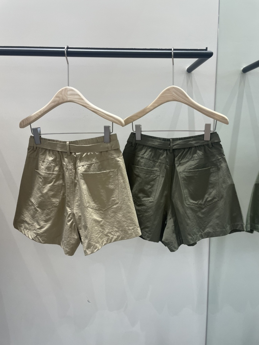 NEOUL東大門代購女裝新品熱賣職業人氣26春夏時尚短褲含腰帶NEOUL/ahin雙領標簽短褲