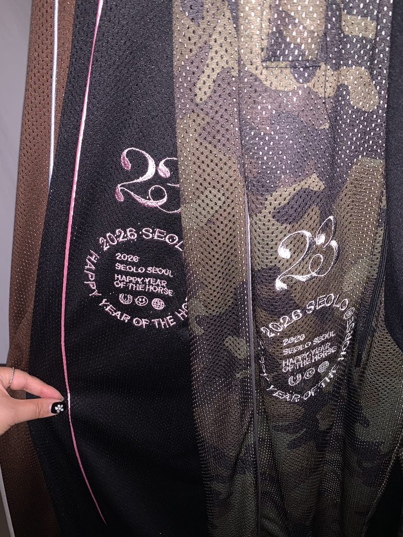SEOLO東大門代購女裝新品真品26夏季時尚推薦休閑褲網眼迷彩Seolo seoul休閑褲