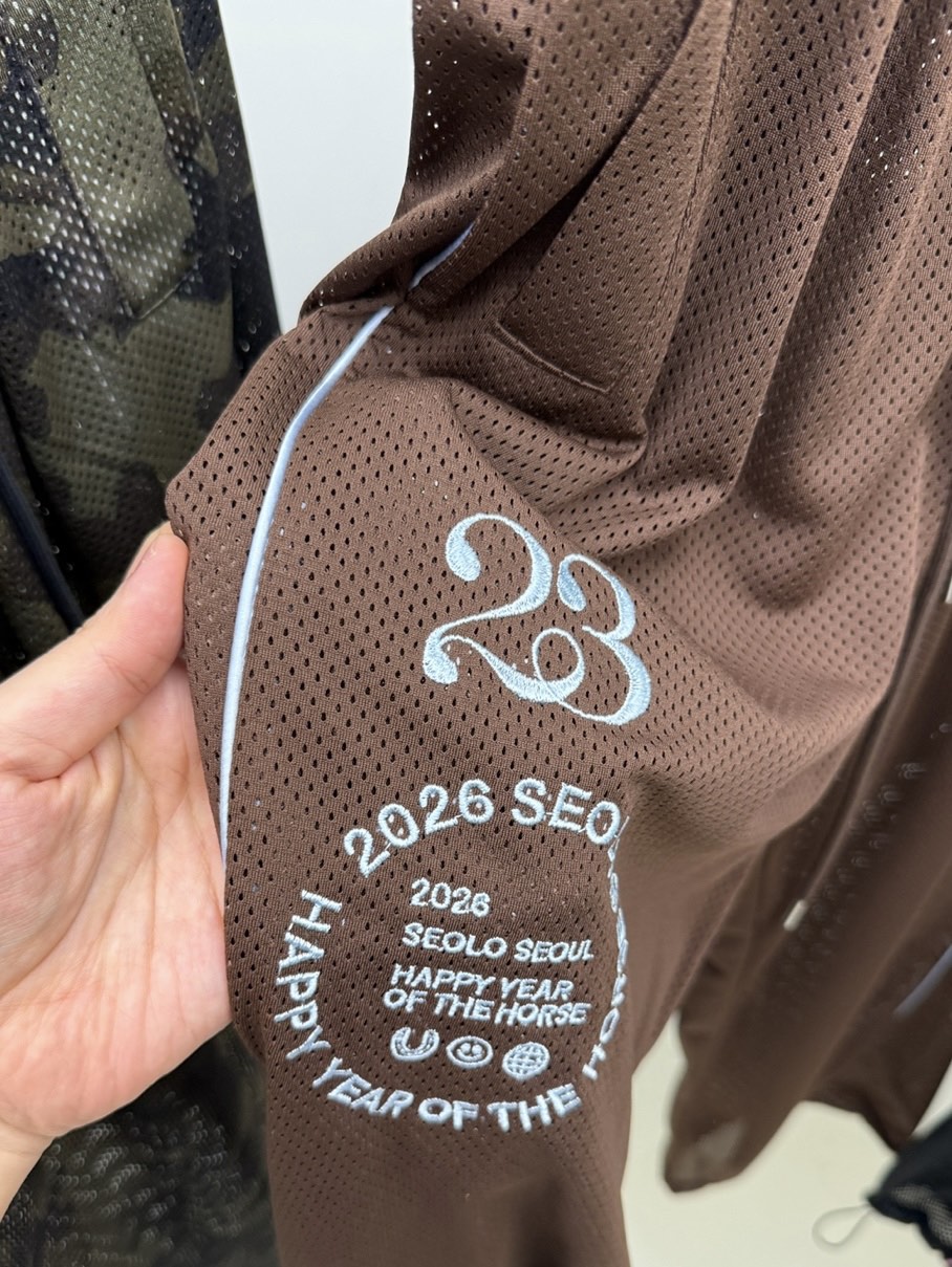 SEOLO東大門代購女裝新品真品26夏季時尚推薦休閑褲網眼迷彩Seolo seoul休閑褲