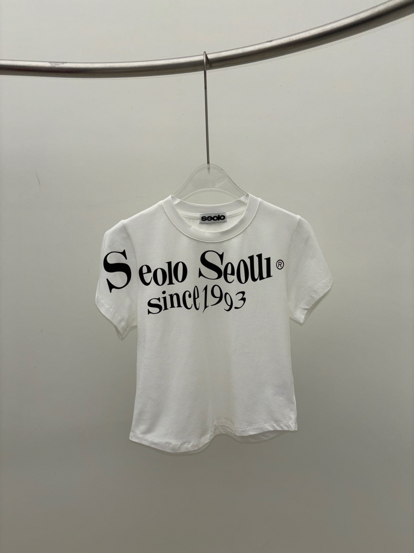 SEOLO東大門代購女士新款時尚熱賣人氣26夏季休閑真品T恤Seolo seoulT恤