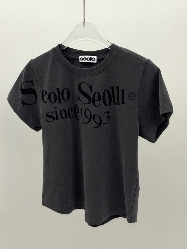 SEOLO東大門代購女士新款時尚熱賣人氣26夏季休閑真品T恤Seolo seoulT恤圖色3