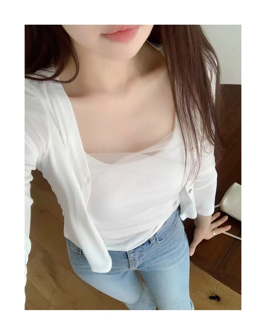 AFARRIER韓國直郵女裝新款熱賣推薦26夏季時尚套裝網眼開衫AFARRIER套裝